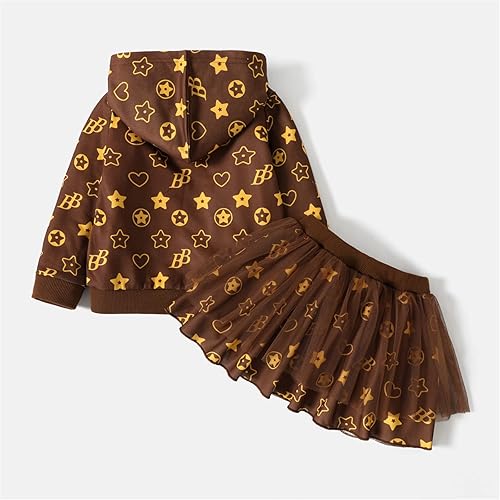 Miniatura 2 de L.O.L. Surprise! 2pcs Toddler Girl Hoodie Sweatshirt and Skirt Set Girls Birthday Party Outfit 2-12 Years