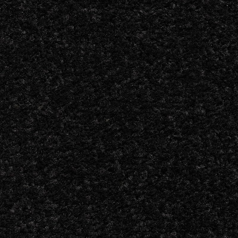 Tuda Carpets | Sprinter 5mm Pile Budget Carpet with Felt Backing, 8mm Total Height | Midnight Black (78) - 5m x 5m (16ft4" x 16ft4")
