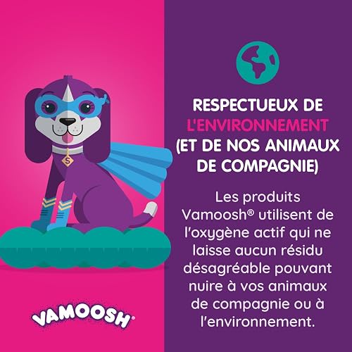 Vamoosh Pet Hair Dissolver- Pet Hair Remover for Washing Machines, 18x100g (6 Boxes) Removes Odour Dissolves Dog, Cat, Horse, Animal Fur, Cleans Bedding in Washing Machine, Easy to Use Up to 18 Washes - 6