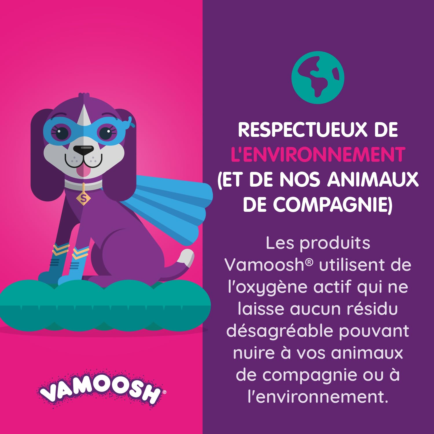 Vamoosh Lot de 6 boîtes d'épilation pour le linge 45,7 x 1,5 g - Dissout poils chien chat machine à laver