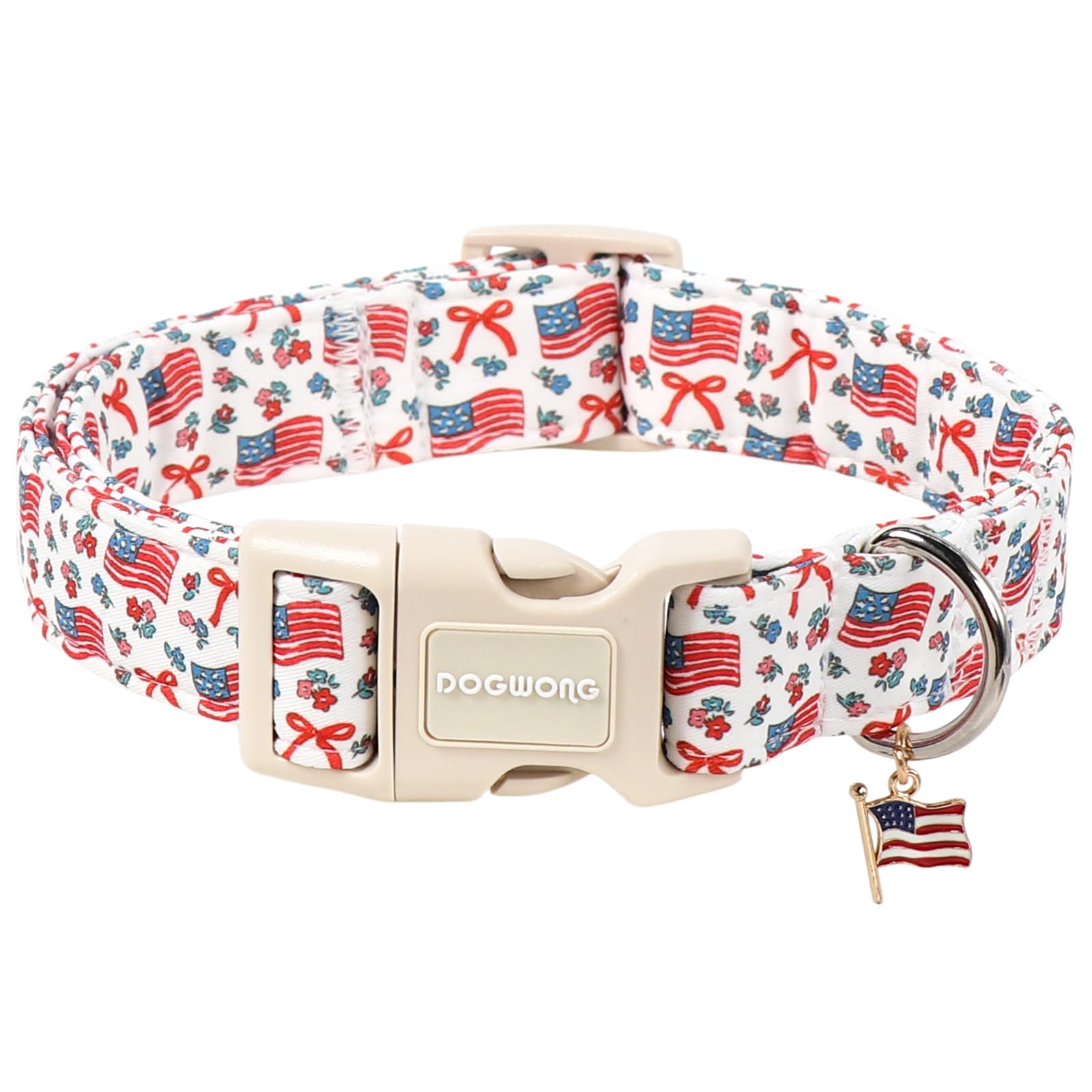 DOGWONG Ducky Pattern Cute Collar, Spring Summer Female Male Collars Pets Gift Adjustable Heavy-Duty Duck Pet Collars for Small Dogs, Neck 11-16 inches — view 9