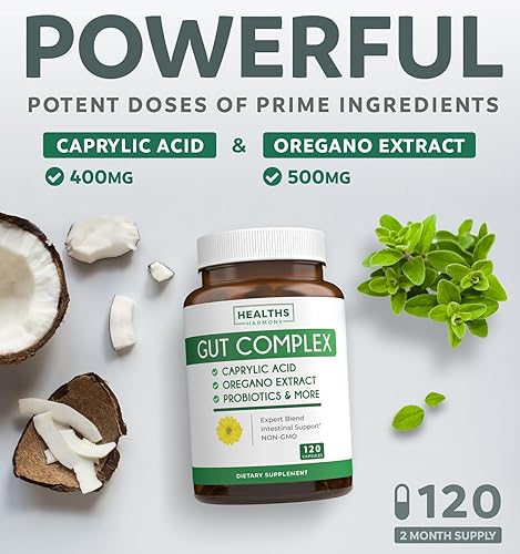 Miniatura 7 de Super Greens & Gut Complex (suministro para 2 meses) Paquete de verduras digestivas en polvo orgánico Super Greens  Superalimento completo (120