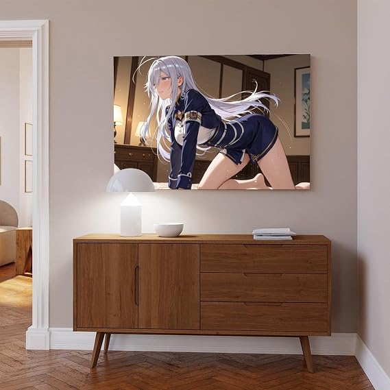 AI Japanese Anime, AI Sexy Girl, AI Anime Drawing27 Canvas Poster Wall Art Decor Print Picture Paintings for Living Room Bedroom Decoration Frame: 24x36inch(60x90cm)