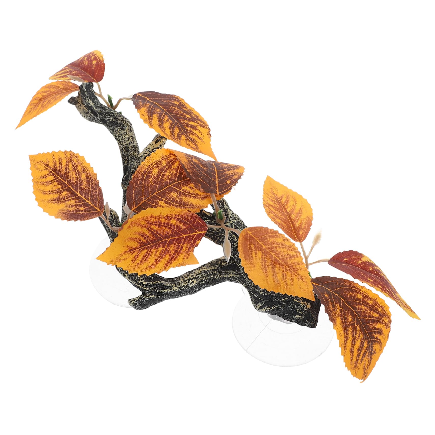 Sosoport Resilient Resin Plant Model for Reptile Terrarium Snake Tank Accessory Artificial Plant Decor for