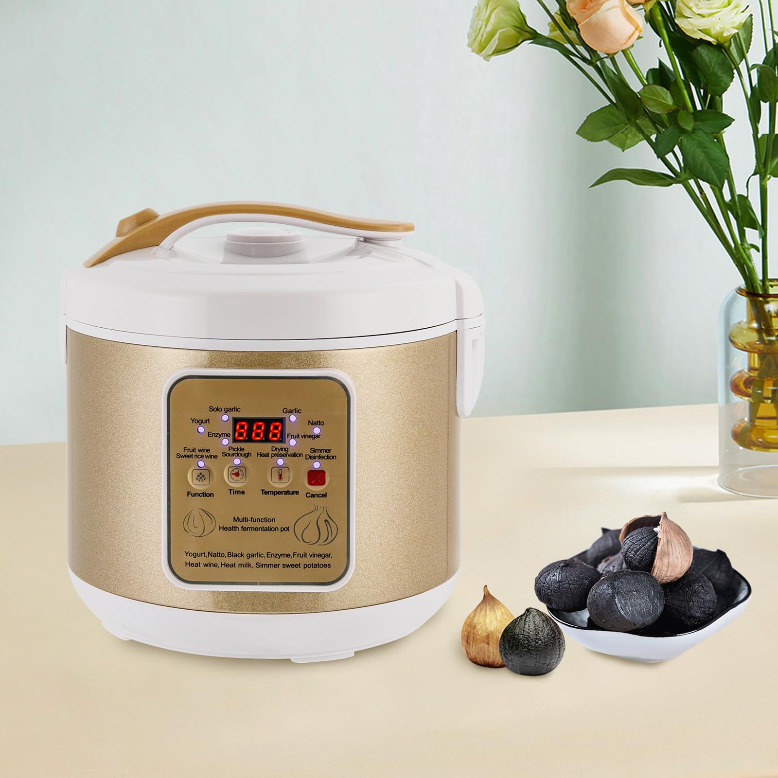 Fermentador automático de ajo negro, fermentación automática, materiales seleccionados, gran contenido, buen efecto de fermentación, operación fácil, función de memoria de corte de energía