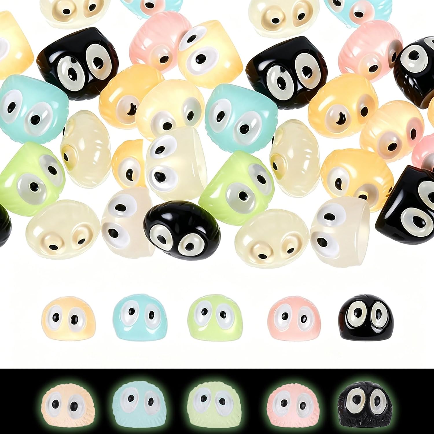 300 Pcs Elves Fairy Luminous Resin Figures Multicolor resin trinkets