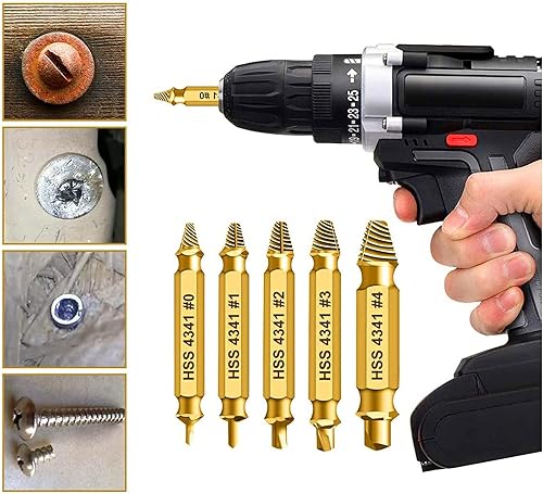 Miniatura 10 de Juego de adaptadores de enchufe de impacto para taladro, 14 38 12 pulgadas, juego de brocas de extensión de grado de impacto con soporte, llave de