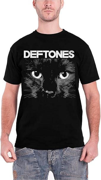 Deftones Sphynx Cat Eyes Official Mens New Black T Shirt