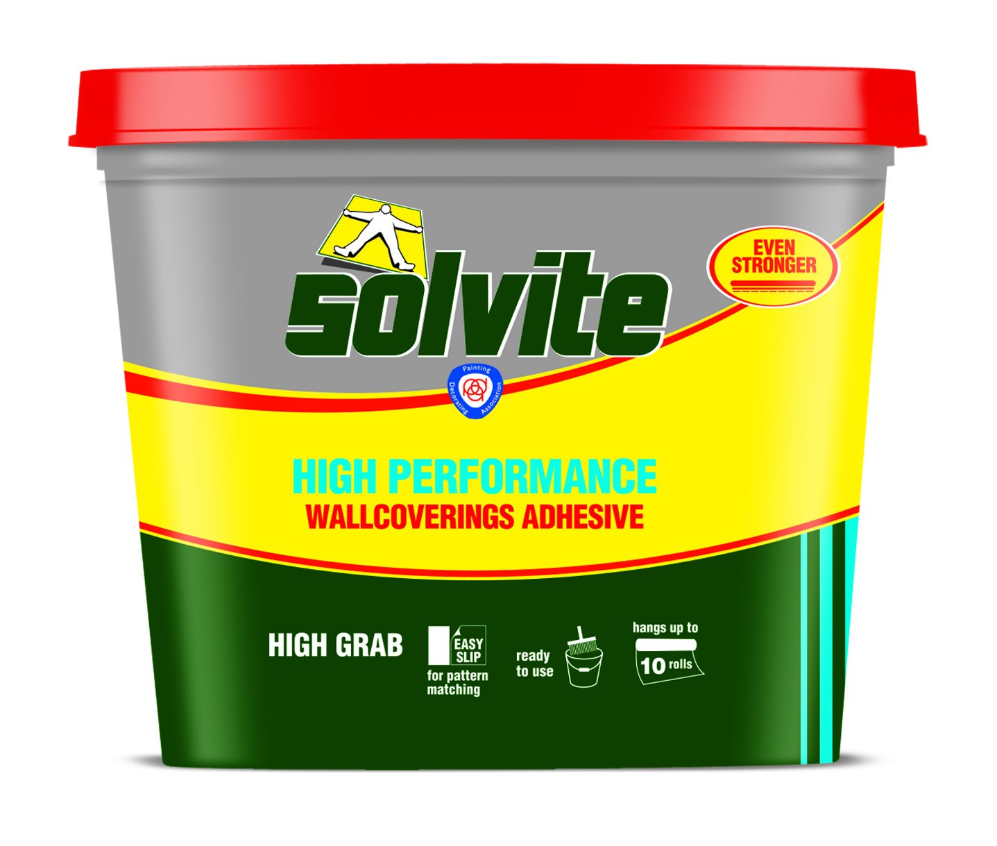 Solvite Ready Mixed Wall Covering Adhesive 10Kg - 10 Rolls