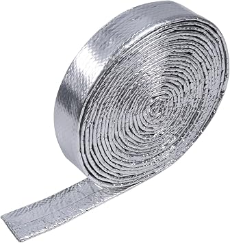 Car Aluminized Sleeve 1/2inch ID-72 Fuel Line Heat Shield Sheath
