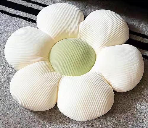 Miniatura 10 de WYIKE Almohada linda en forma de flor, cojín de flor, almohada de lectura y almohada cómoda y de ocio, cojín de coche (verde, 15.7 in*15.7 in)
