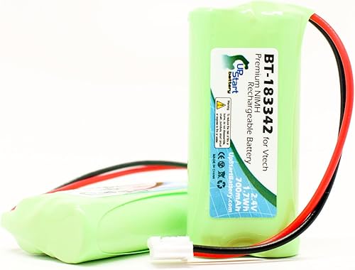 Paquete de 2 baterías de repuesto para VTech CS6619-2, compatible con batería de teléfono inalámbrico VTech (700 mAh, 2.4 V NI-MH)