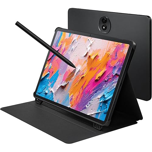 TCL NXTPAPER 11 Plus Android Tablet, 11.5" 120Hz 2.2K Drawing Pad & Digital Notebook, Stylus & Flip Case Included, NXTPAPER 4.0 Display, AI Tools, 8+8GB RAM, 256GB Storage, 8000mAh Battery, Onyx Black