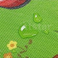 Vista 4 de SIMPVALE Baby Crawling Mat Double-Sided Foam Waterproof Floor Mat Drawing Alphabet Figures Animals Pattern 70.8''X47.2''X0.2'' Colorido