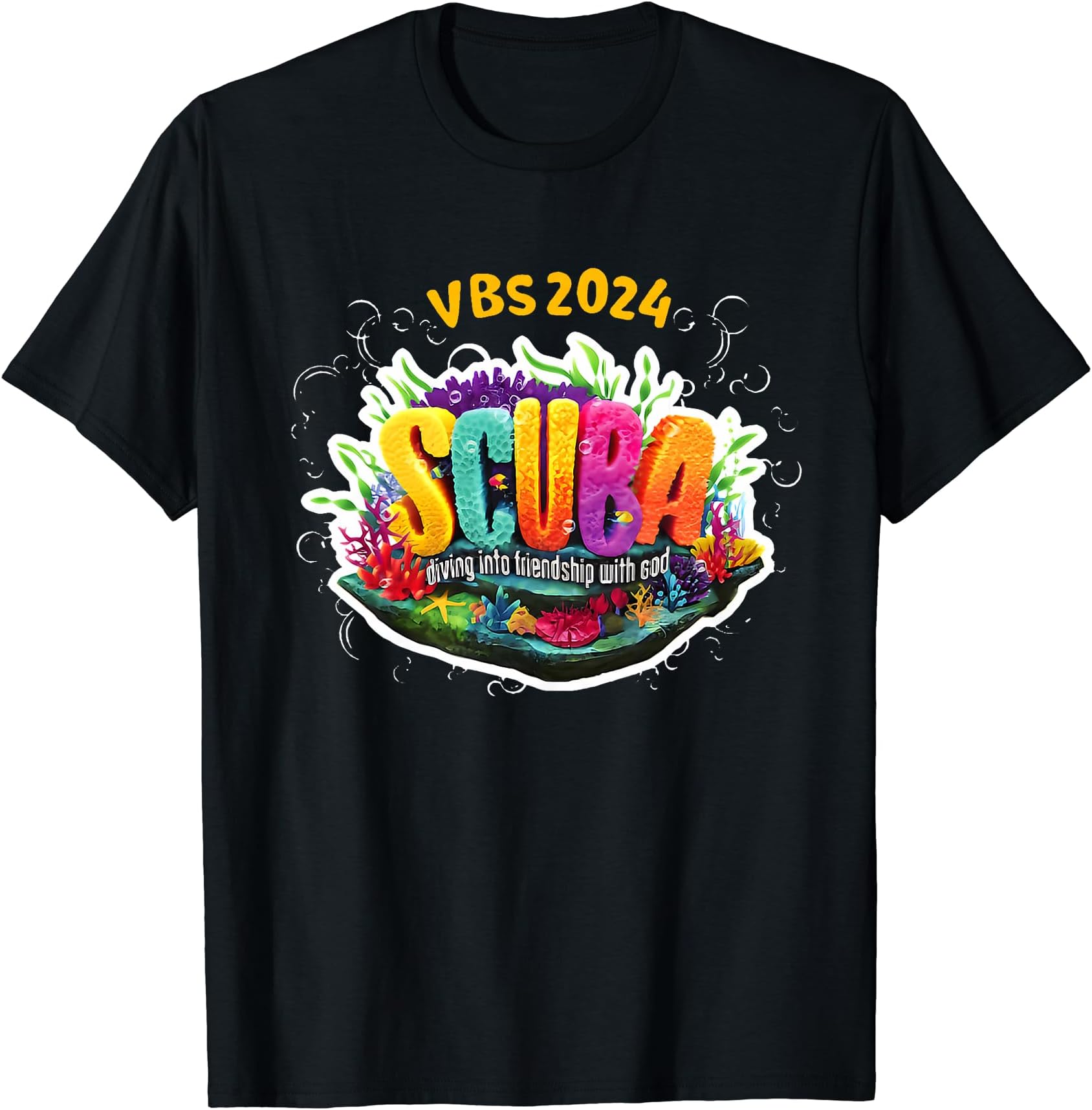 VBS 2024 Scuba Diving Into Friendship With GodMatching VBS 2024 Scuba Diving Into Friendship With God T-Shirt