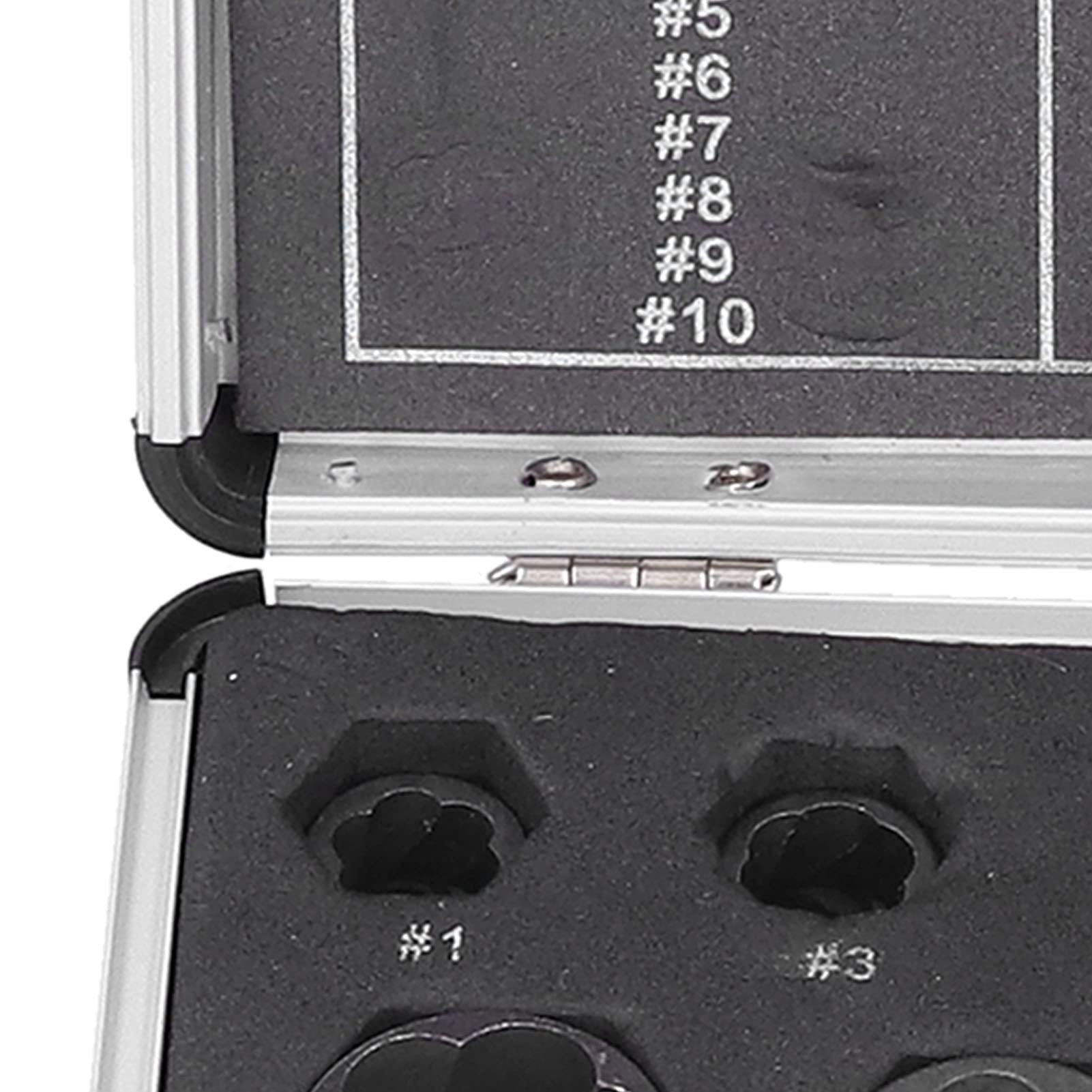 Juego de extractores de tuercas y tornillos resistentes, juego de 10 piezas de llaves de impacto para quitar pernos oxidados y dañados, kit profesional de herramientas de extracción de pernos rotos