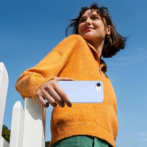 Miniatura 1082 de Miracase - Funda diseñada para iPhone 11 con protector de pantalla, funda de goma de silicona líquida, protección total contra caídas y a prueba