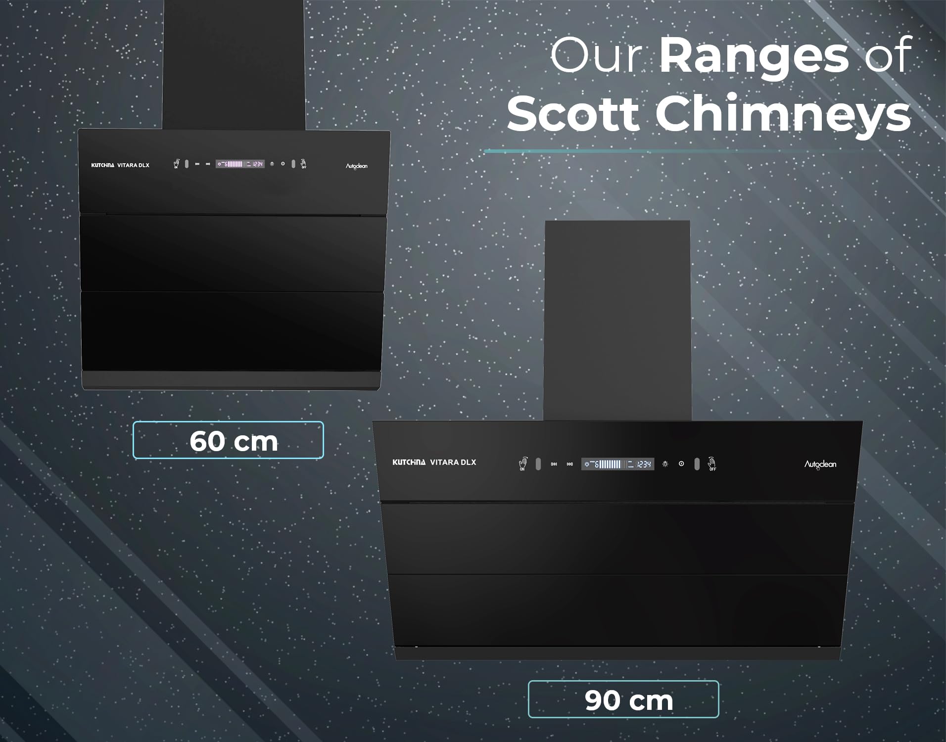 Kutchina Vitara DLX 90 Angular BLDC Chimney for Kitchen | 3rd Gen