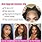 Srakuw Wear and Go Glueless Wigs Human Hair Pre Plucked Pre Cut 4x4 Lace Front Wigs for Black Women Glueless Water Wave 180 Density Curly Bob Wig Human Hair for Beginners(16 Inch)