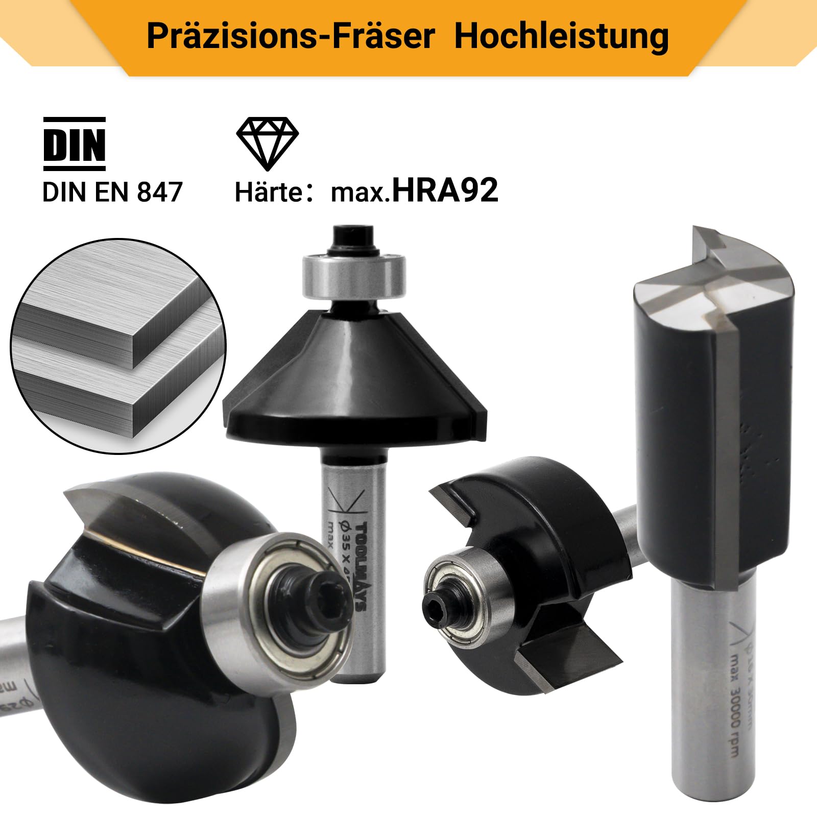 30x Fräser set für Oberfräse