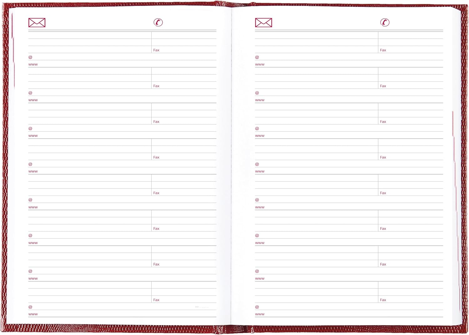 Brownline® 2026 Traditional Daily/Monthly Planner, Untimed Journal, 12 Months, January to December, Perfect Binding, 8.25" x 5.75", Bright Red (CB389.RED-26)