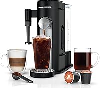 Ninja PB051 Single-Serve Coffee Maker: Pods & Grounds, K-Cup Compatible, 4 Brew Styles, 24oz Travel Mug, Built-in Frother, Black