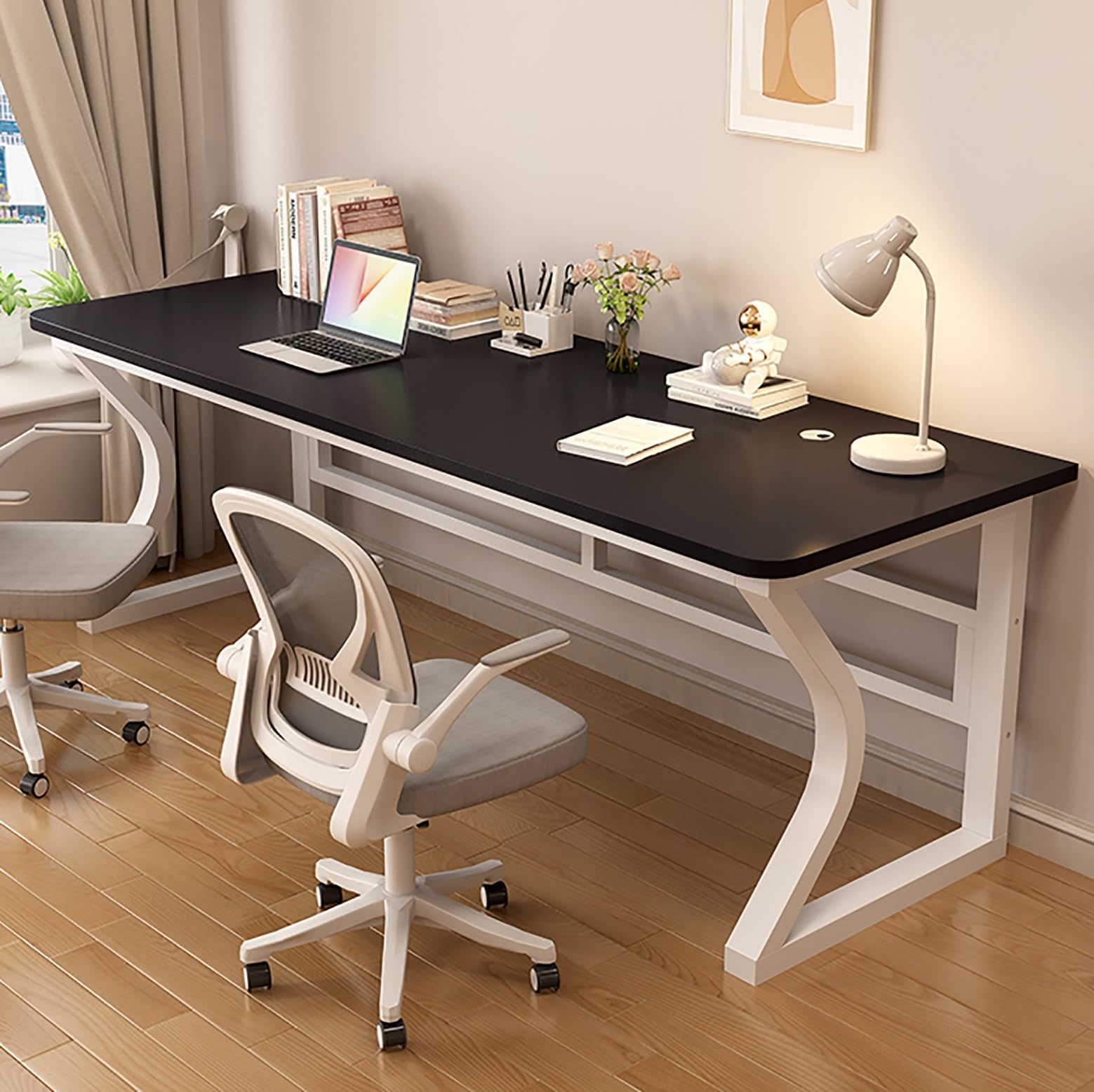CGCSYZ Computer Gaming Desk, Dual Motors Standing Desk,Study Writing Table, Modern Simple Style, Simple Assembly, Steel (B 120x60x75cm)