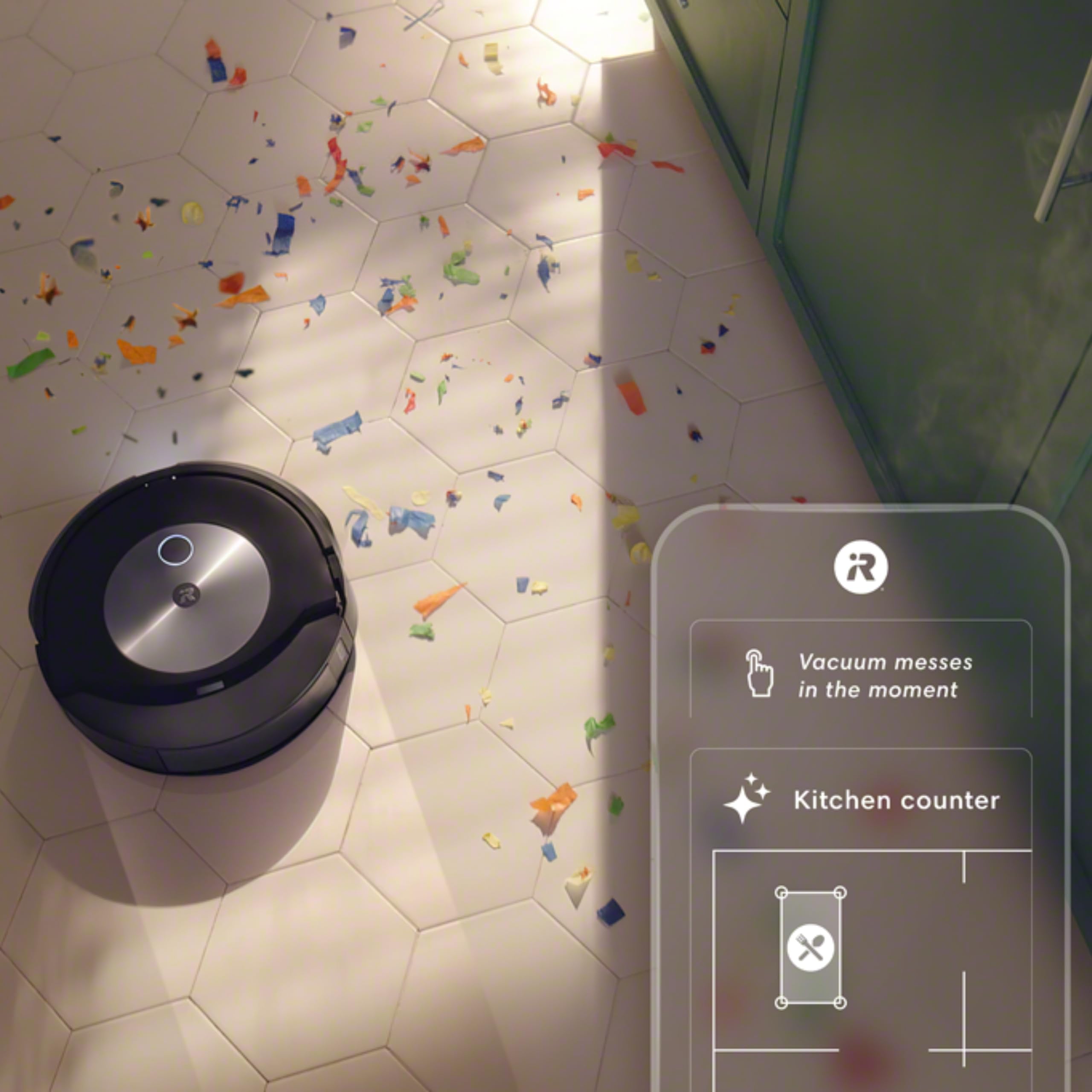 Irobot Roomba Combo J7+ Robot odkurzający z łącznością Wi-Fi z funkcją automatycznego usuwania brudu i zasysaniem podnoszącym oraz 2 gumowymi szczotkami głównymi do wszystkich powierzchni