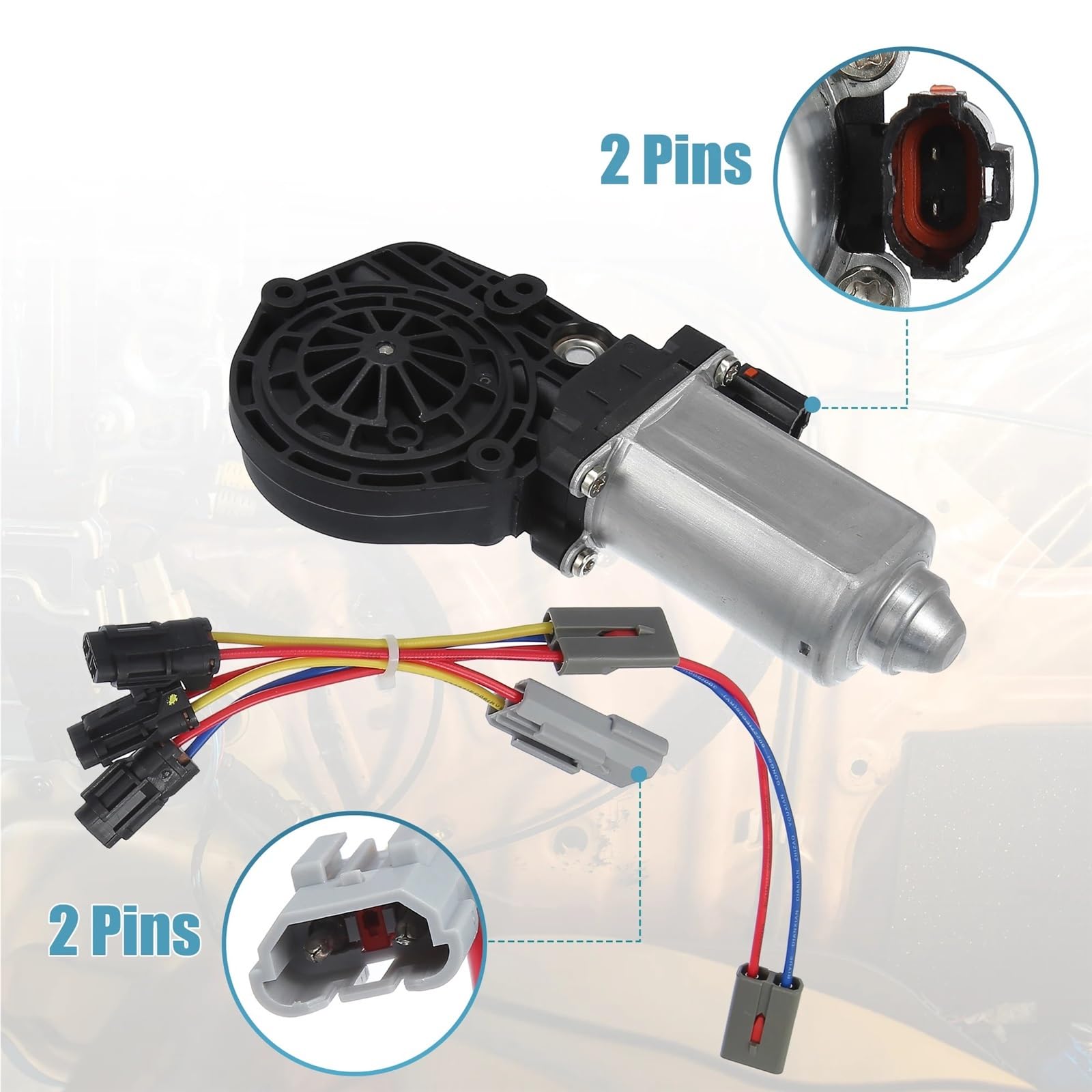 motore alzavetri auto impermeabile 1 set di motorino di sollevamento alzacristallo elettrico anteriore destro adatto per Ford F-150 1997-2004