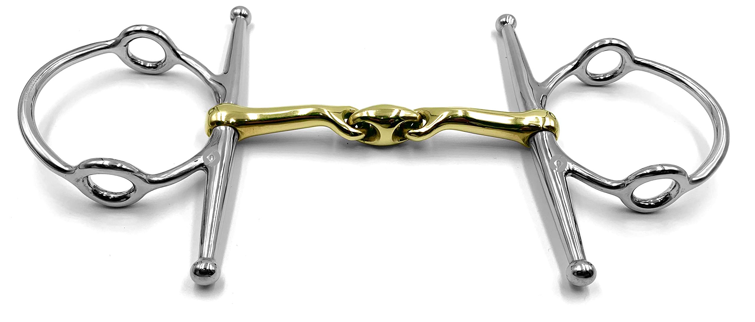OTTE Full Cheek Running Gag Horse Bit German Silver with Lozenge Snaffle (13.5cm / 5.31inches)