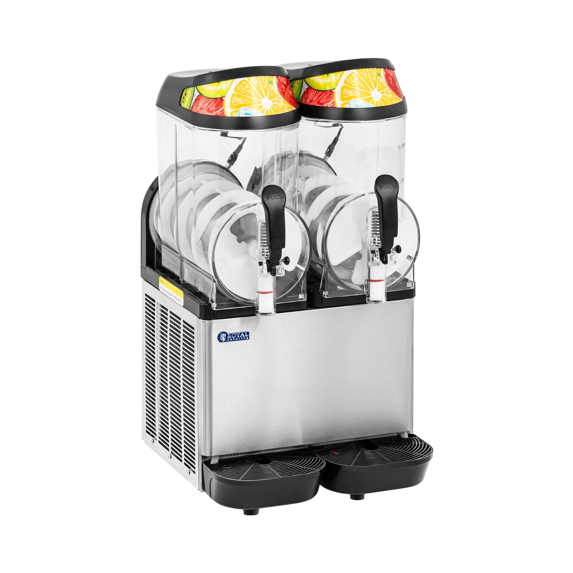 Royal Catering RCSL 2/12A Granitore sorbettiera 2 x 14 L LED Pannello digitale Royal Catering Macchina per granite Granitori