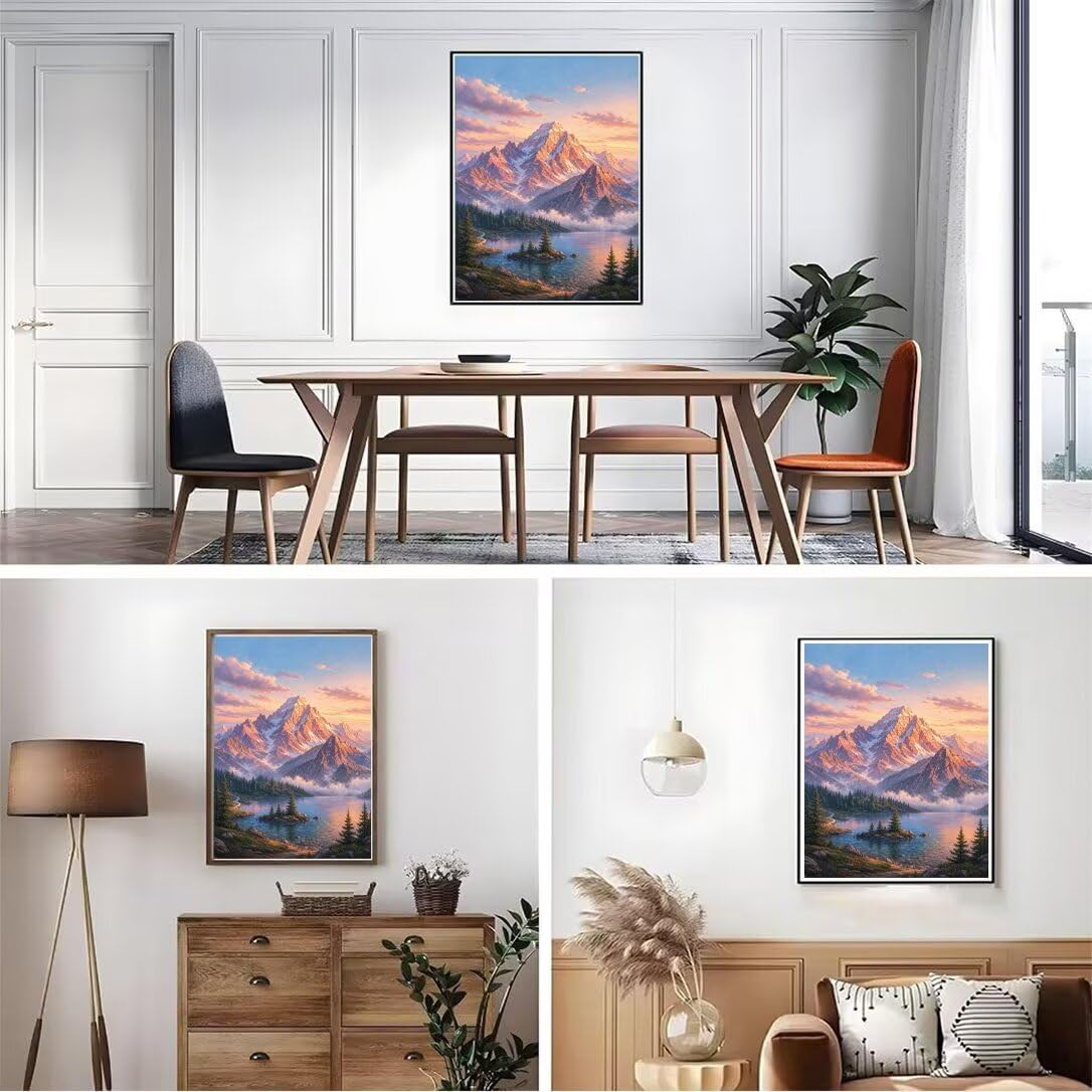 Diamond Painting Montaña, Manualidad Creativa y Relajante 100x130cm C8-128