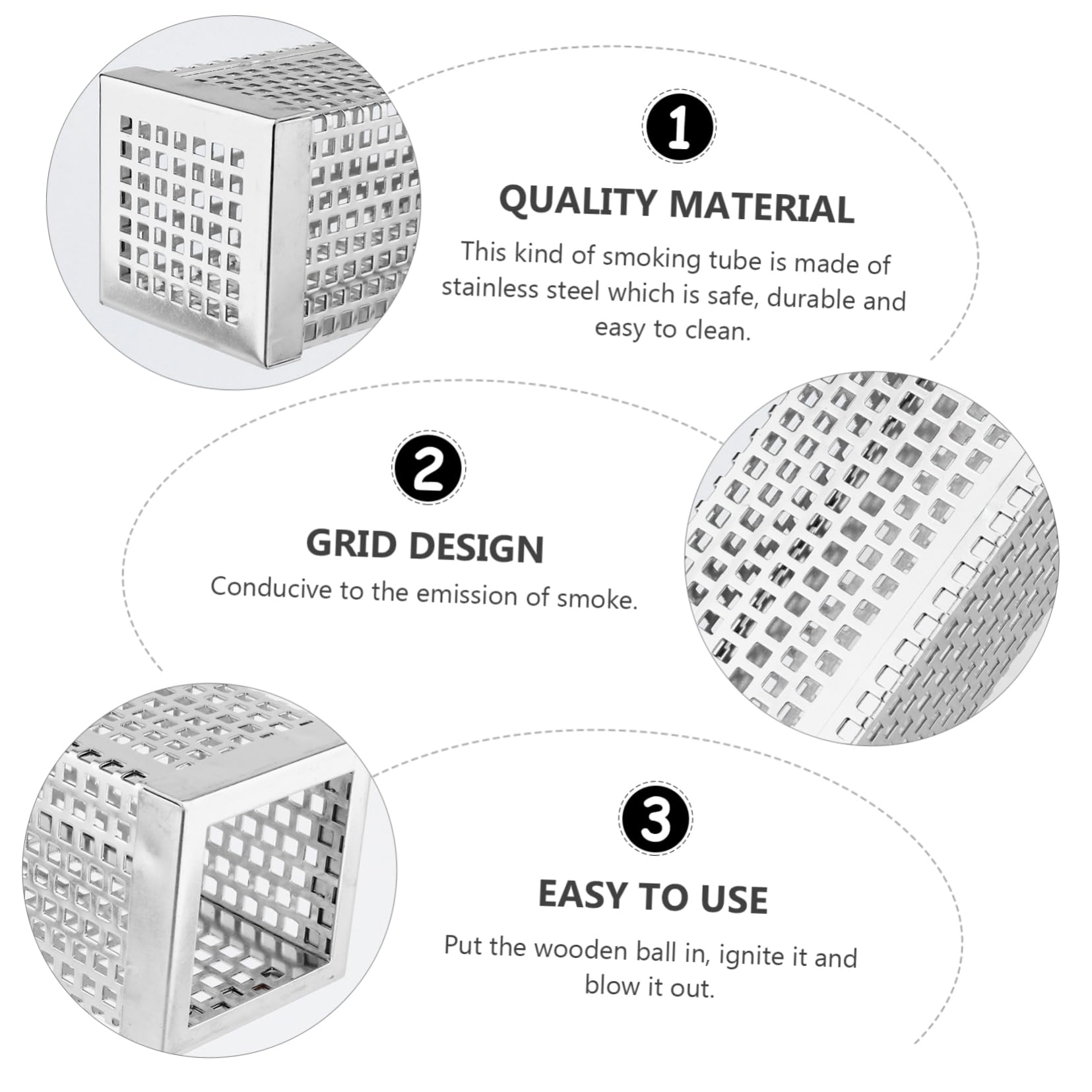 OFFSCH Stainless Steel Smoker Tube for Pellet Grill 5 Hours of Smoking Infuse Flavor into Meat Cheese Fish