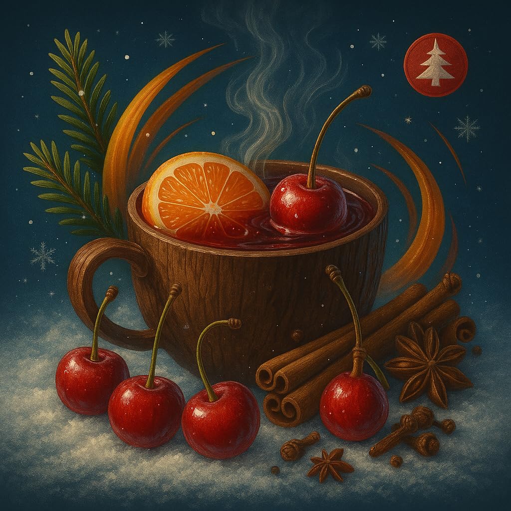 Cherry Spice Glow – poncz wiśniowy z przyprawami świątecznymi aromat koncentrat – Wegański – Sasami – 100ml
