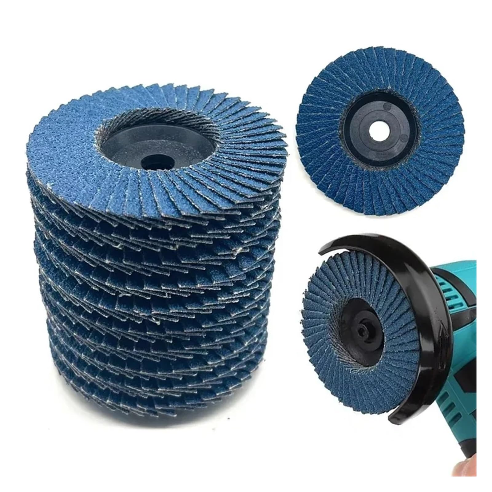 10 szt. płaskie tarcze listkowe 75 mm 7 cali tarcze szlifierskie 40/60/80/120 ściernice do cięcia drewna do szlifierki kątowej (120, 10 x 75 mm)