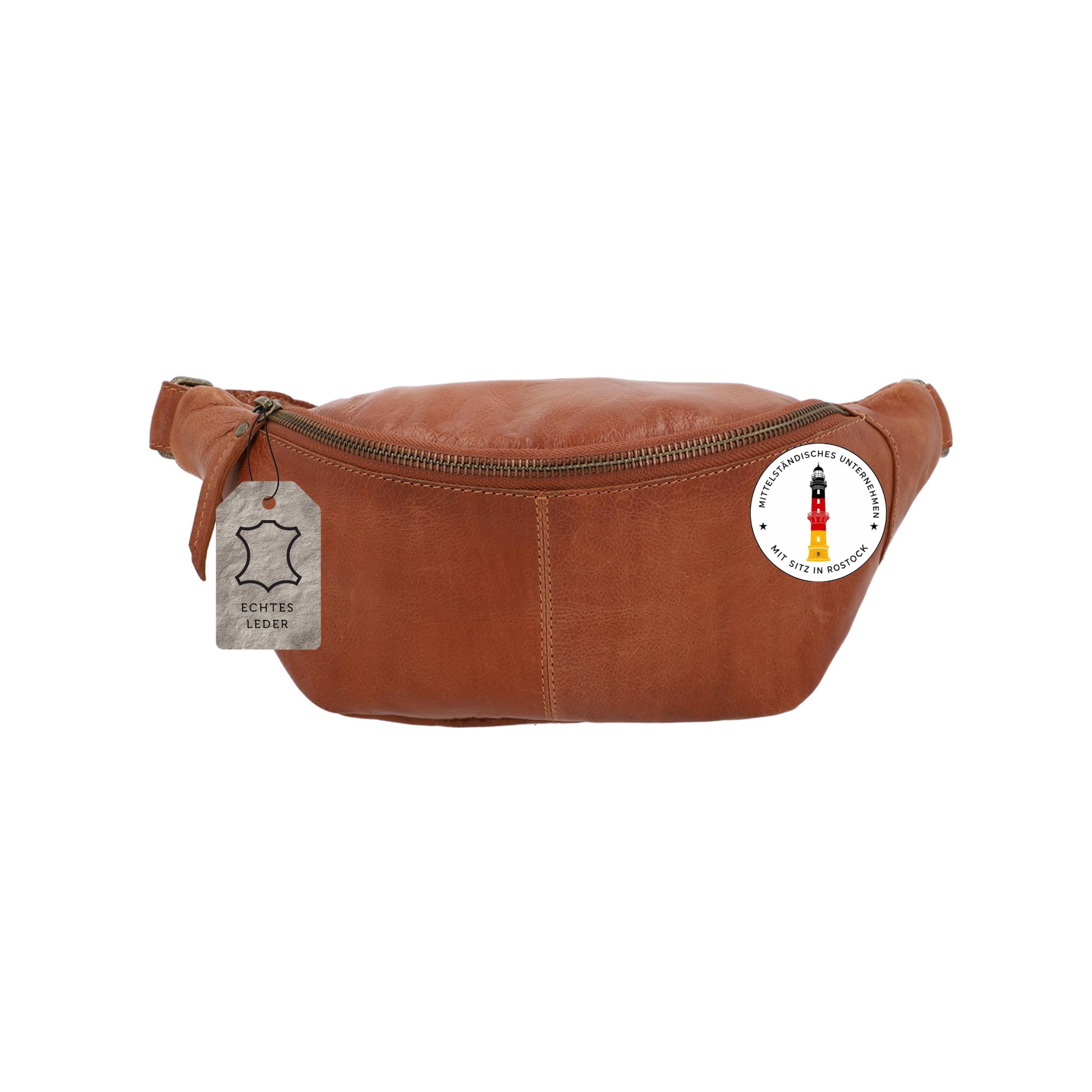 Gusti Leder Marsupio Cillian – Marsupio Vintage In Pelle Da Donna E Da Uomo, Versatile Borsa A Tracolla In Pelle Di Vacchetta Per L'Uso Quotidiano, I Viaggi E I Festival