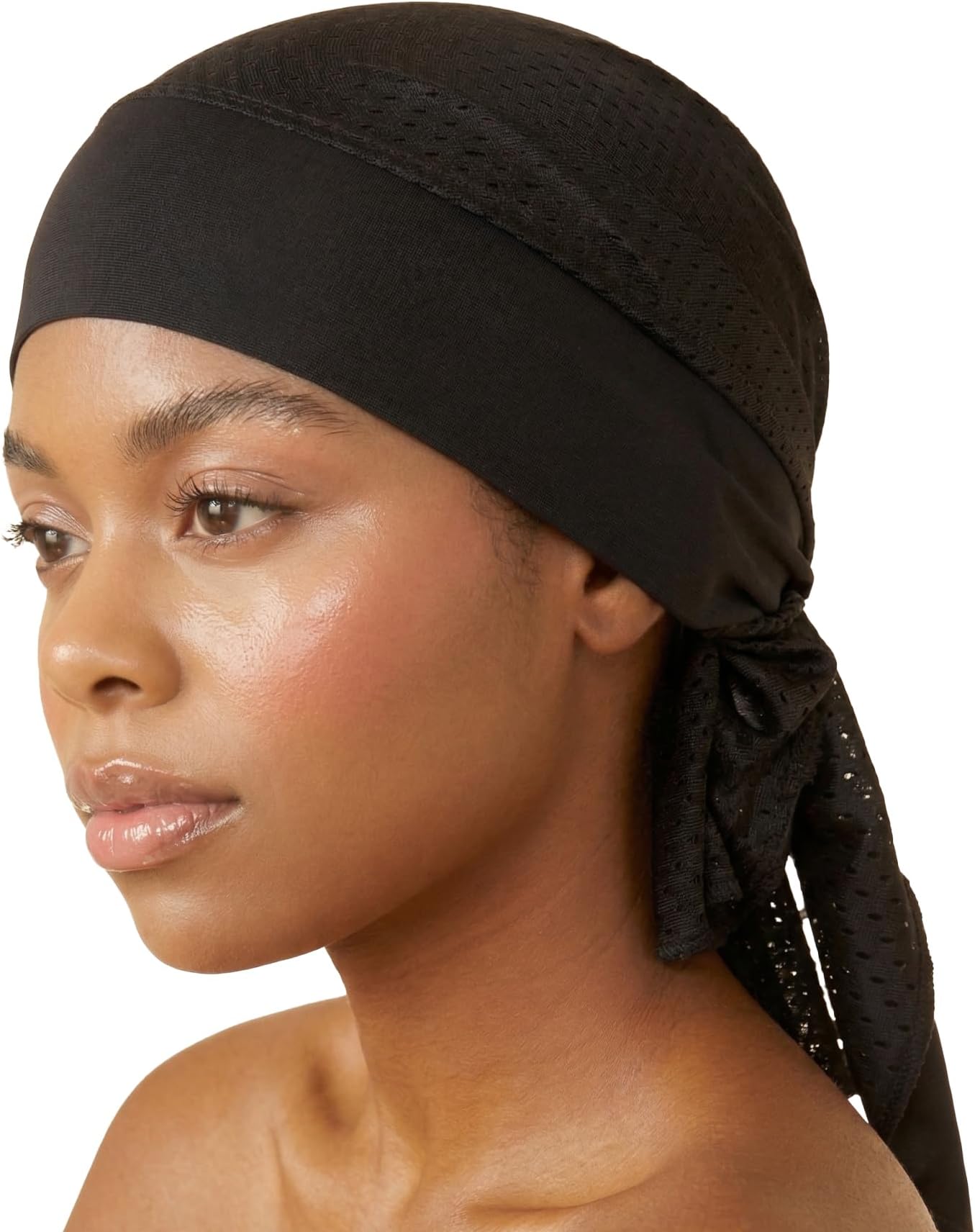 DONNA Active Wear Mesh Cap, Breathable Sweat Absorbing Sports Head Wrap for Workouts and Fitness, Lightweight Fabric
