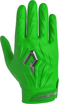 Phenom Elite Quantum Fierce Padded Football Gloves Team Color | Lightweight, Protective Receiver Gloves for Kids