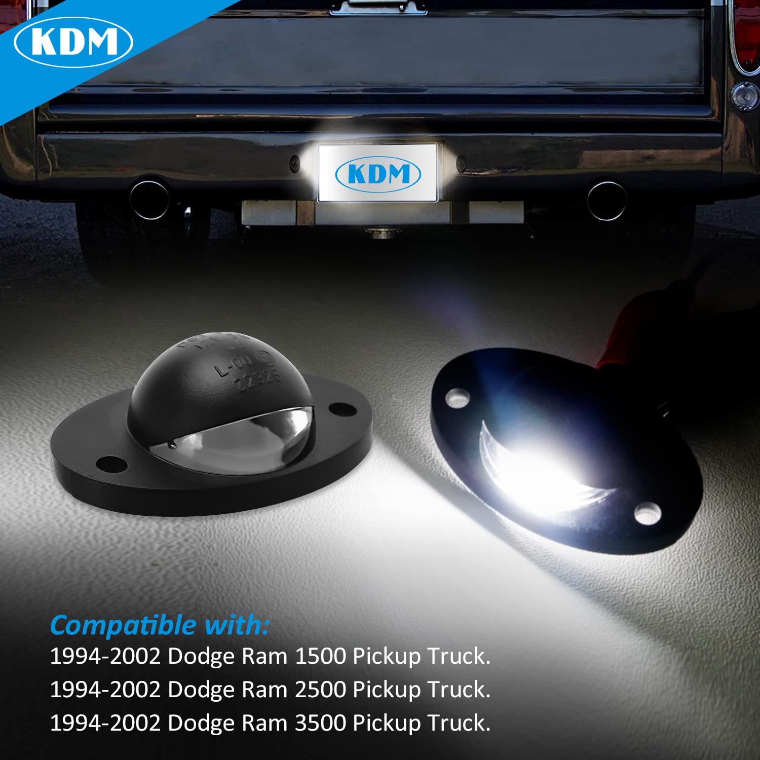 Bestview 1998 Dodge Ram 1500 License Plate Light Bulb License