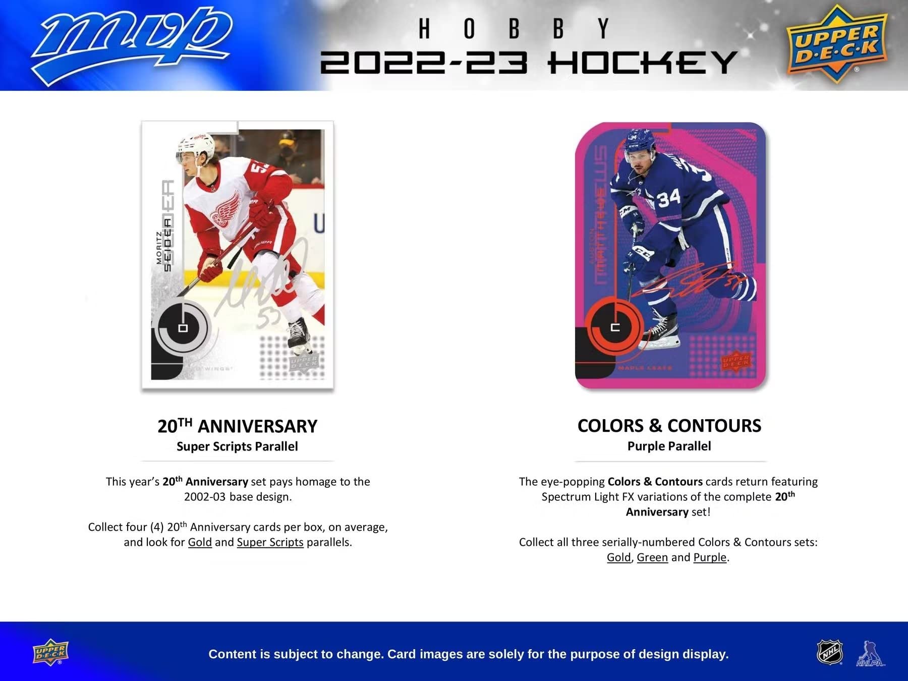Amazon.com: NHL Upper Deck 2022-23 MVP Hockey Trading Card HOBBY