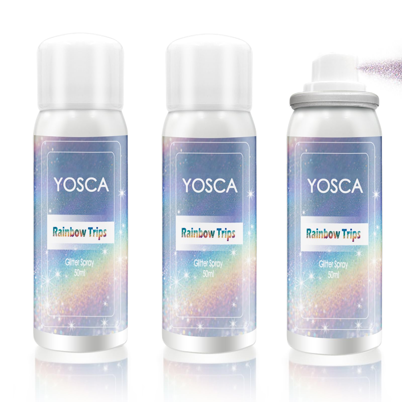 Yosca Body Glitter Spray 3-Pack