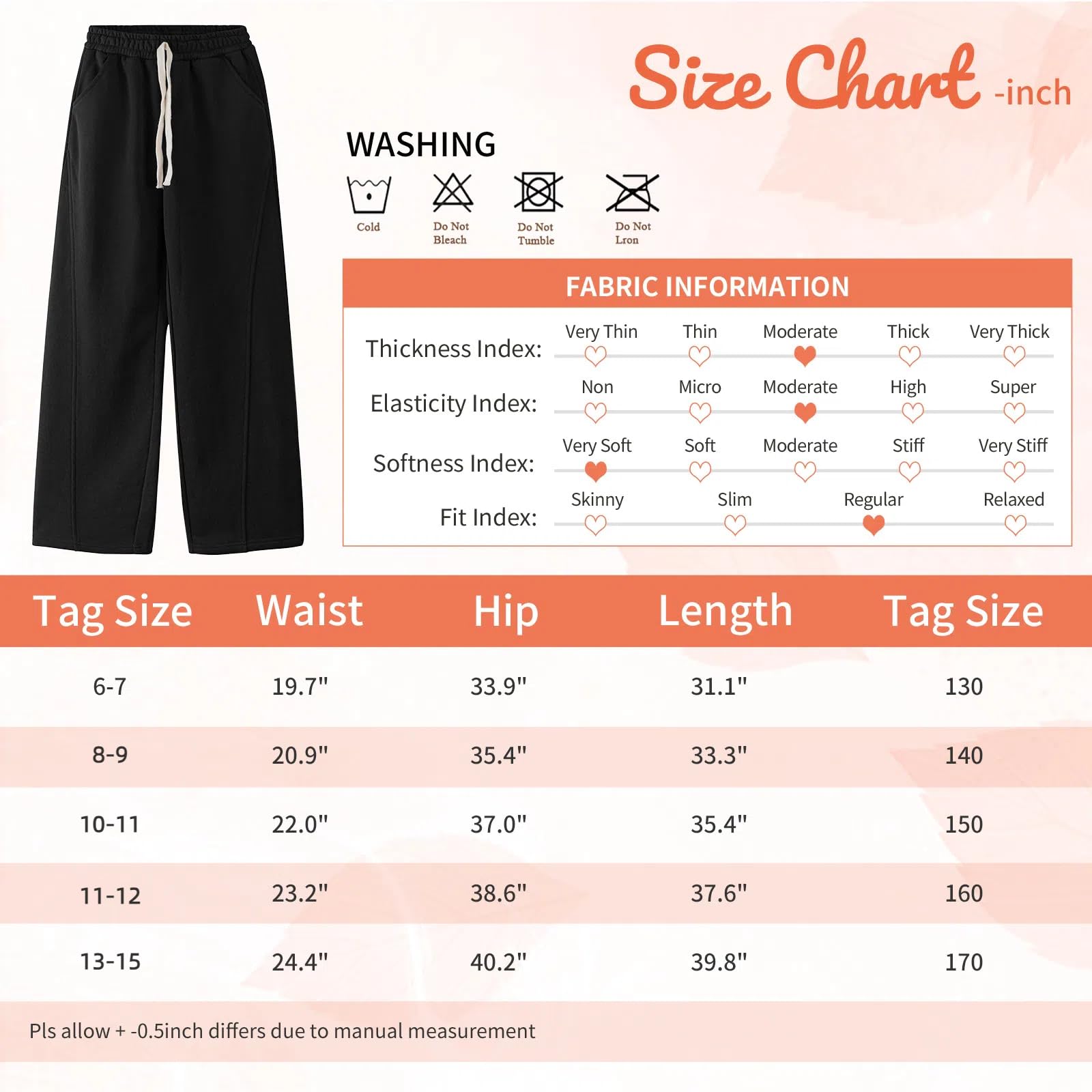 Pantalones Deportivos para Niñas con Cintura Elástica Ajuste Holgado
