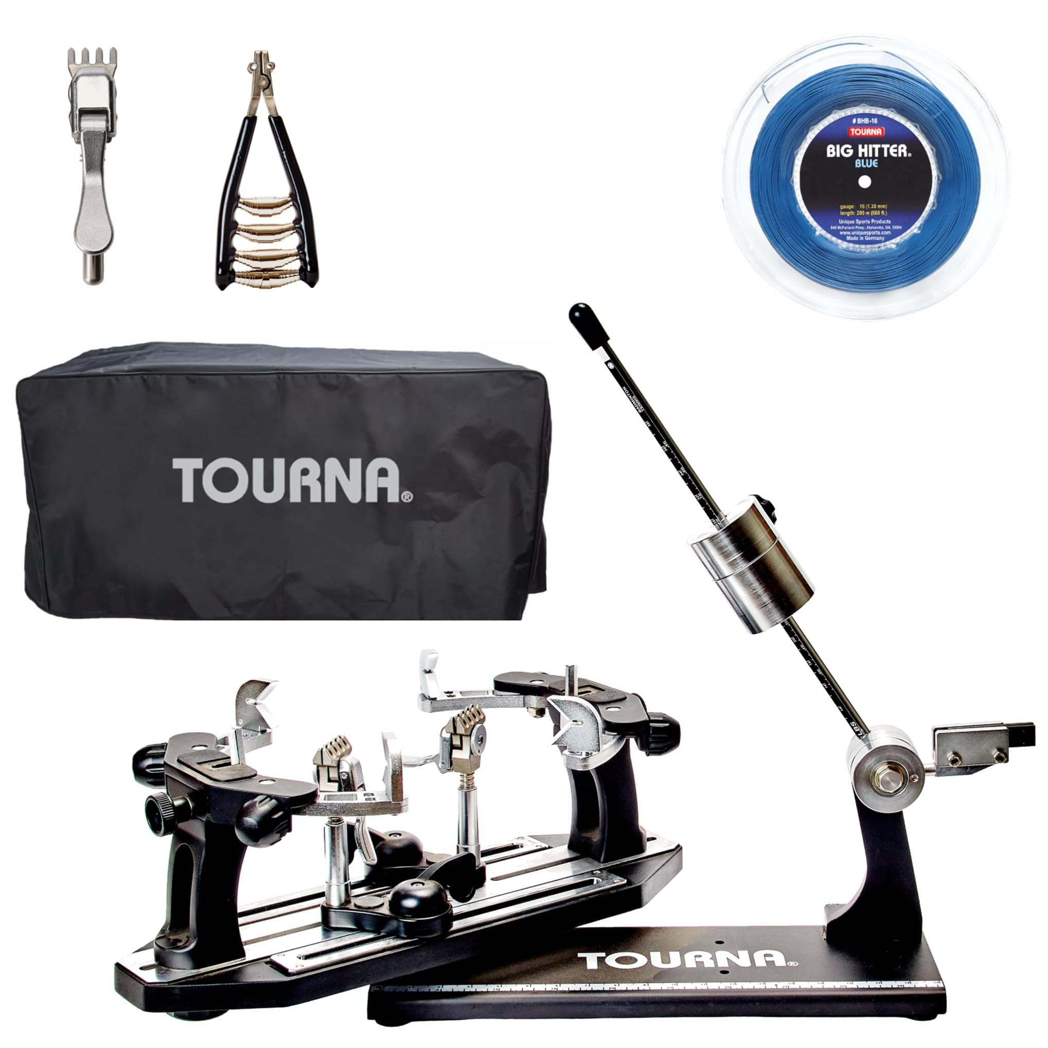 Tourna 175-CS Universal Tennis Stringing Machine – Drop Weight, Portable – Optional Cover
