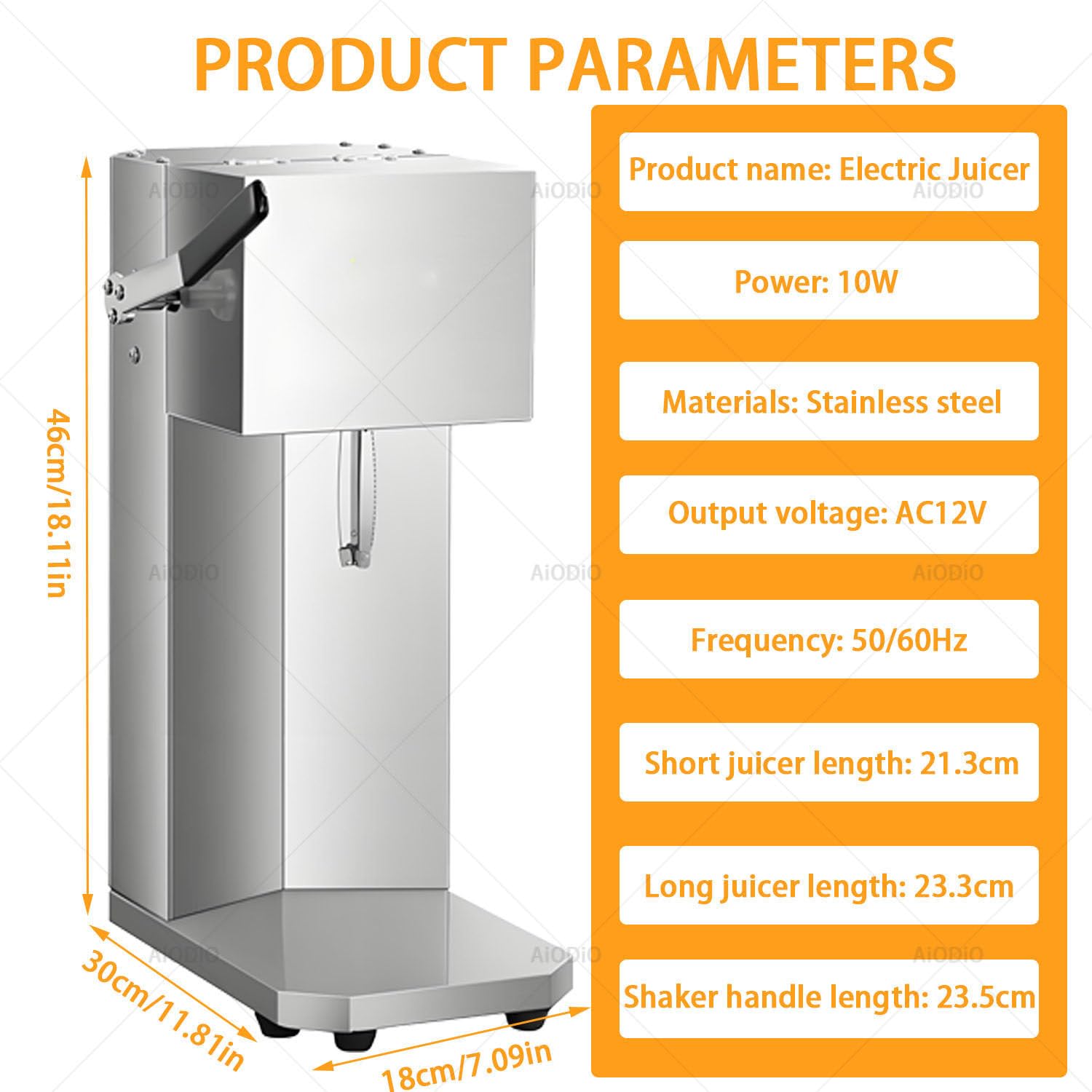 Exprimidor comercial de frutas, extractor de naranjas frescas, con 3 cabezales, extracción rápida en 3 segundos, fácil de limpiar, para zumo recién exprimido, acero inoxidable, para naranjas y kiwis.