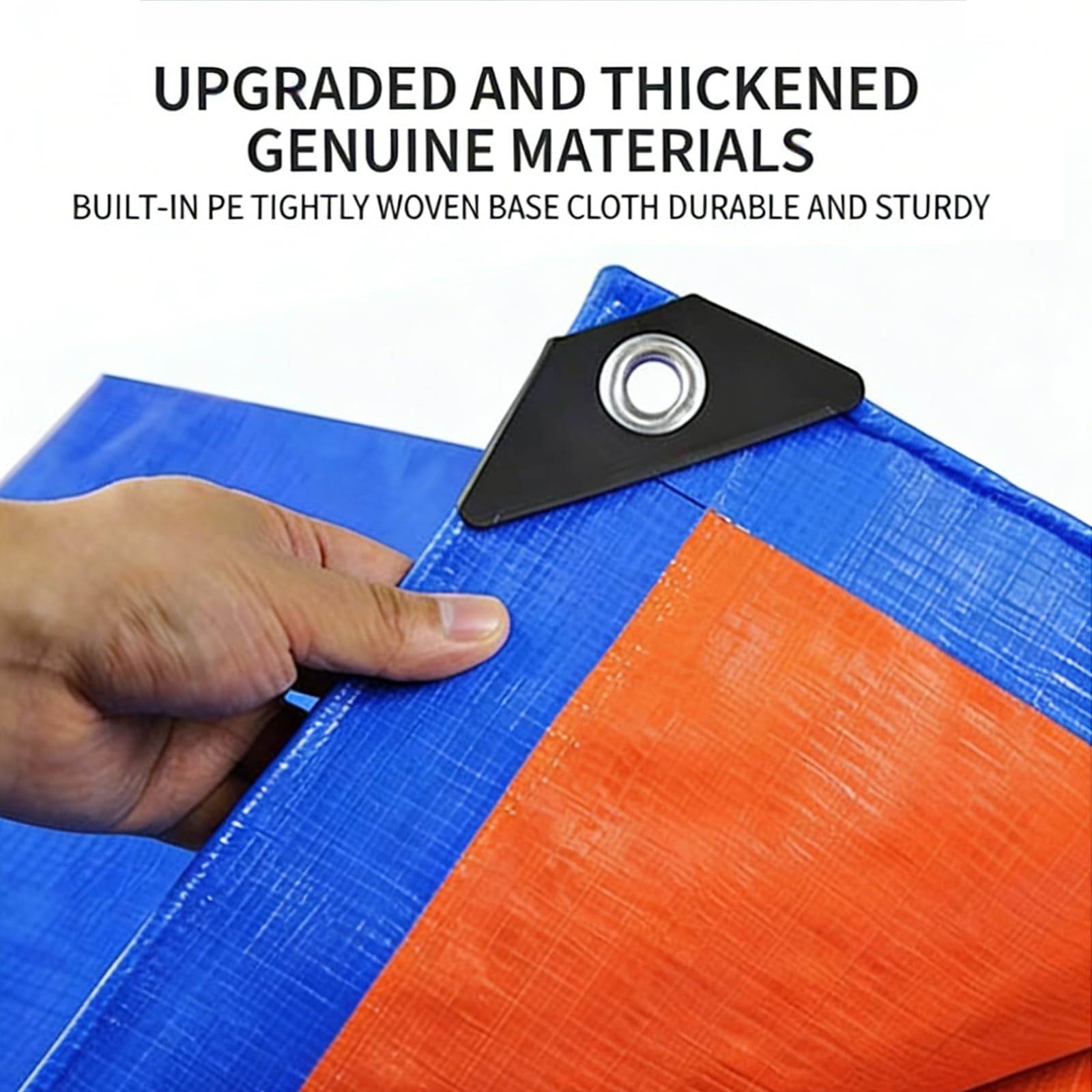 Tarpaulin Wodoodporny Heavy Duty Tarp Sheet Cover Mesh Net Shade Cloth Ochrona przed promieniowaniem UV odporna na rożdę Eco-for Greenhouse Garden Outdoor Patio Chicken Coop,Blue-4 * 5m
