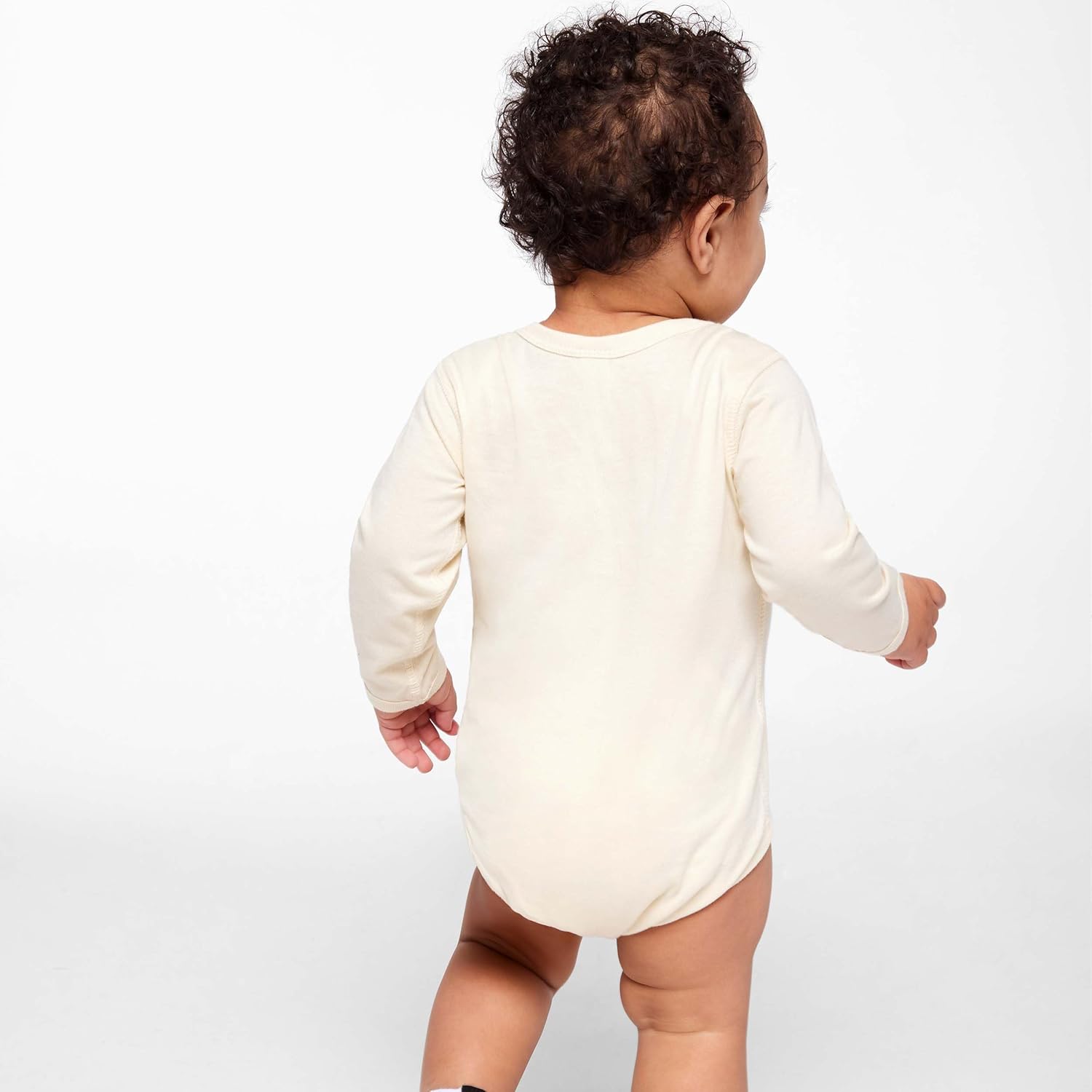RABBIT SKINS Infant Long Sleeve Fine Jersey Bodysuit for Baby Boys & Girls - Image 4