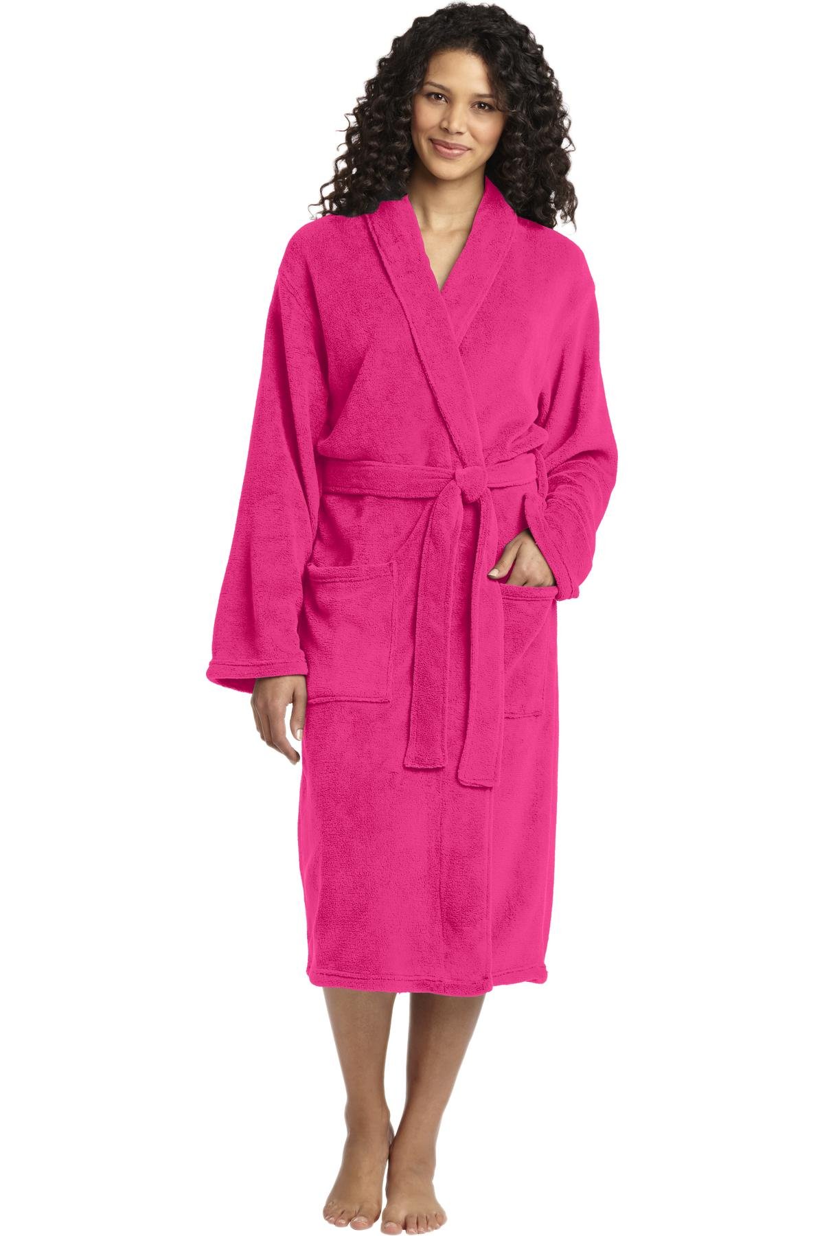 Port Authority Men's Plush Microfleece Shawl Collar Robe