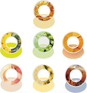 HOMELEX Water Bottle Flavor Pods 0% Sugar Fruit Fragrance Rings Flavor Water Bottle 21.9 Oz/650ml with 7 Scented Pods for Gym