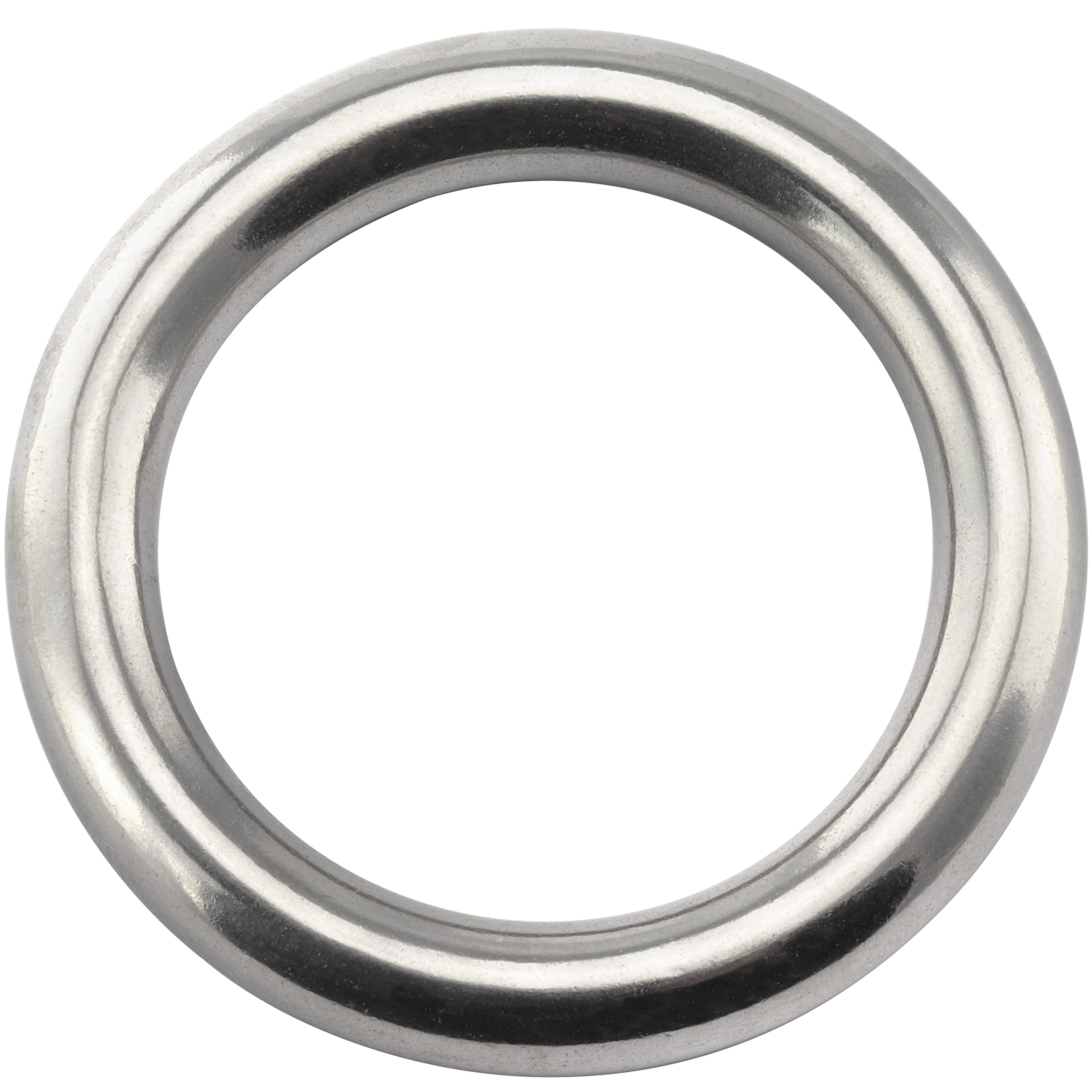 Ring geschweißt und poliert 60x10 mm aus Edelstahl A4 V4A (10 Stück) Metallring O-Ring Stahlring Ösen Edelstahlringe Oring Rundringe Rostfrei Öse