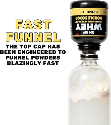 Miniatura 4 de Botella agitadora de proteínas con contenedor de llavero de suplemento, sin BPA, vaso agitador reutilizable para levantadores de peso activos y